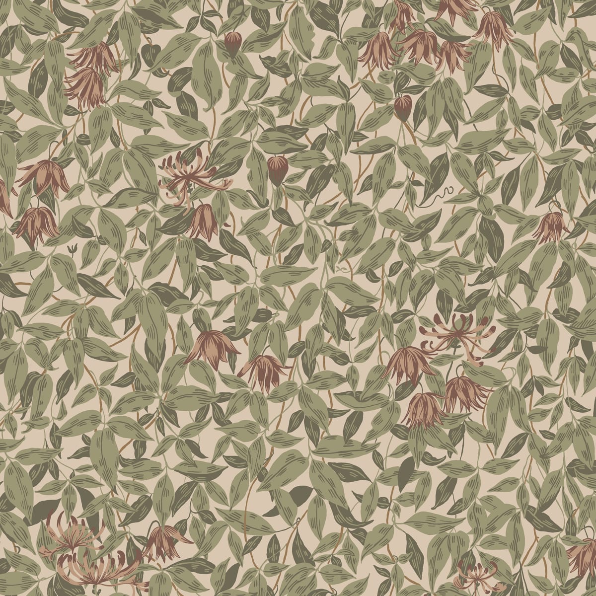 Tapetti Linnea, Burgundy