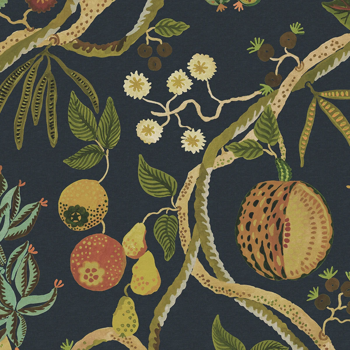 Tapetti Tree of Life Mural, Dark Blue