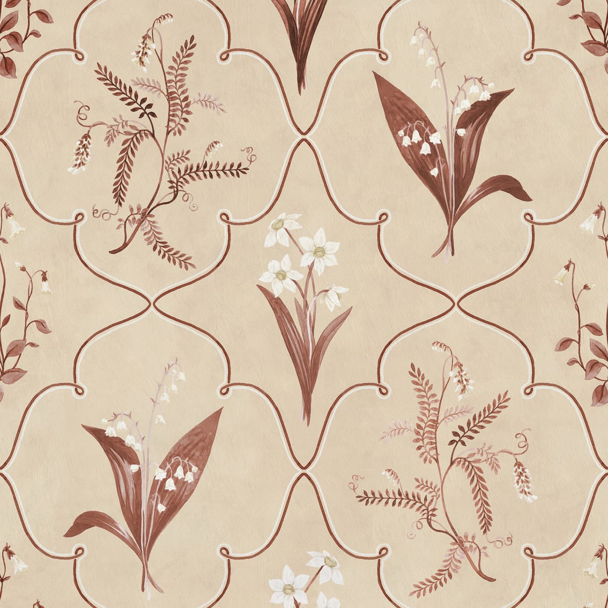 Tapetti Louise, Burgundy
