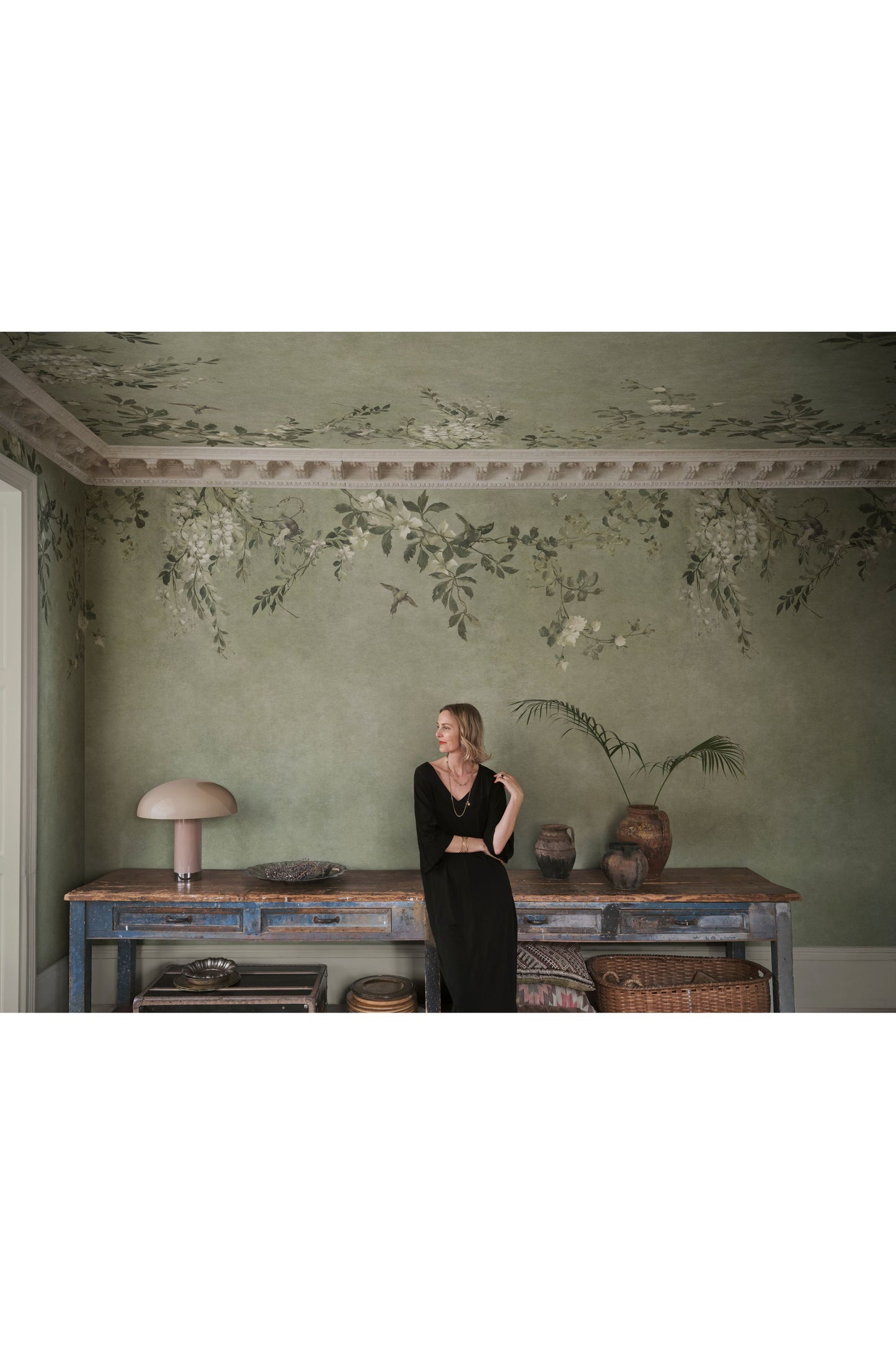 Kuvatapetti Luca Square, Sage Green