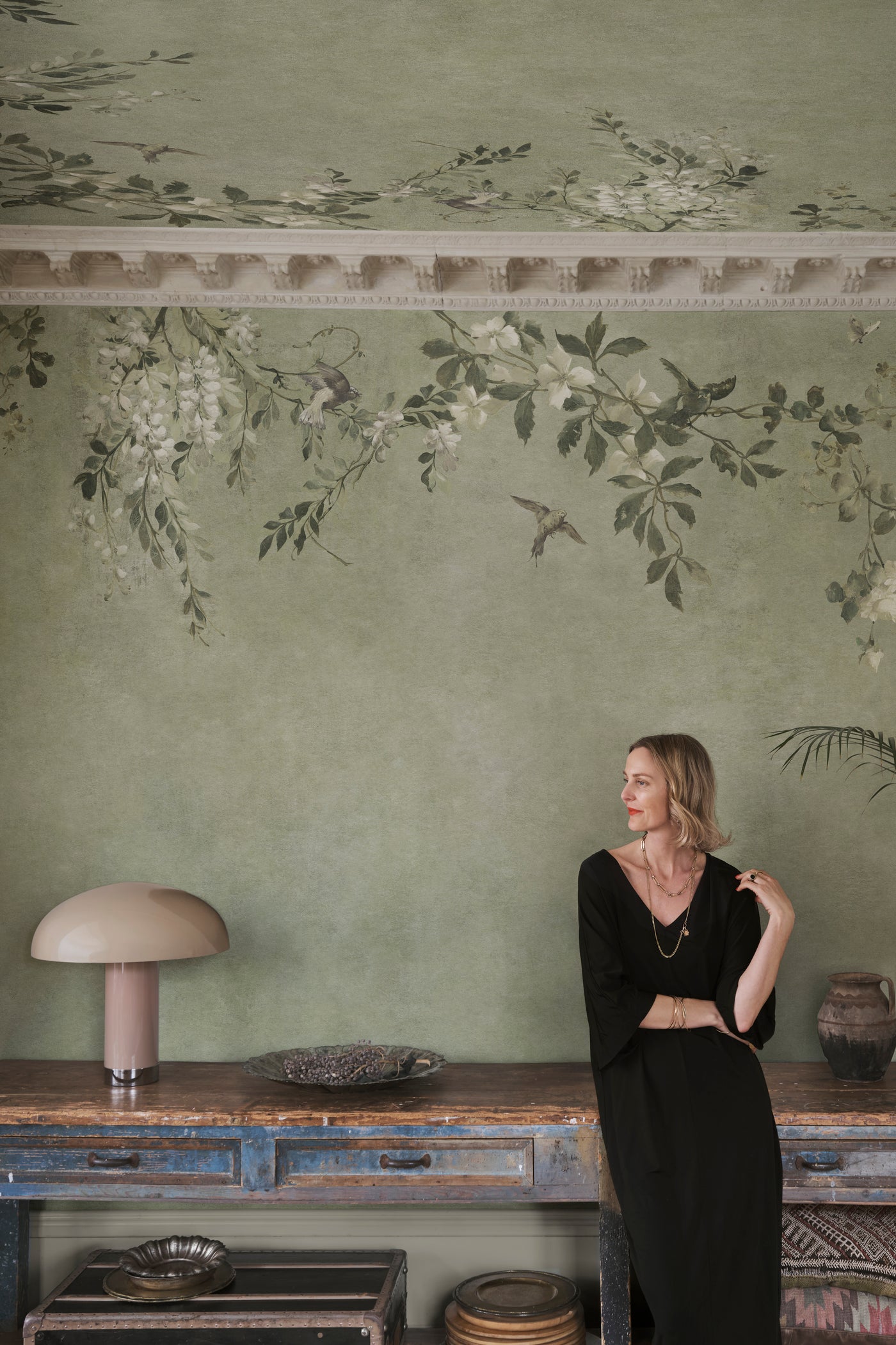 Kuvatapetti Luca Square, Sage Green