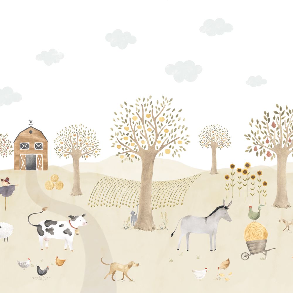 Tapetti The Farm Adventures Full_M Naturel 400X280 cm
