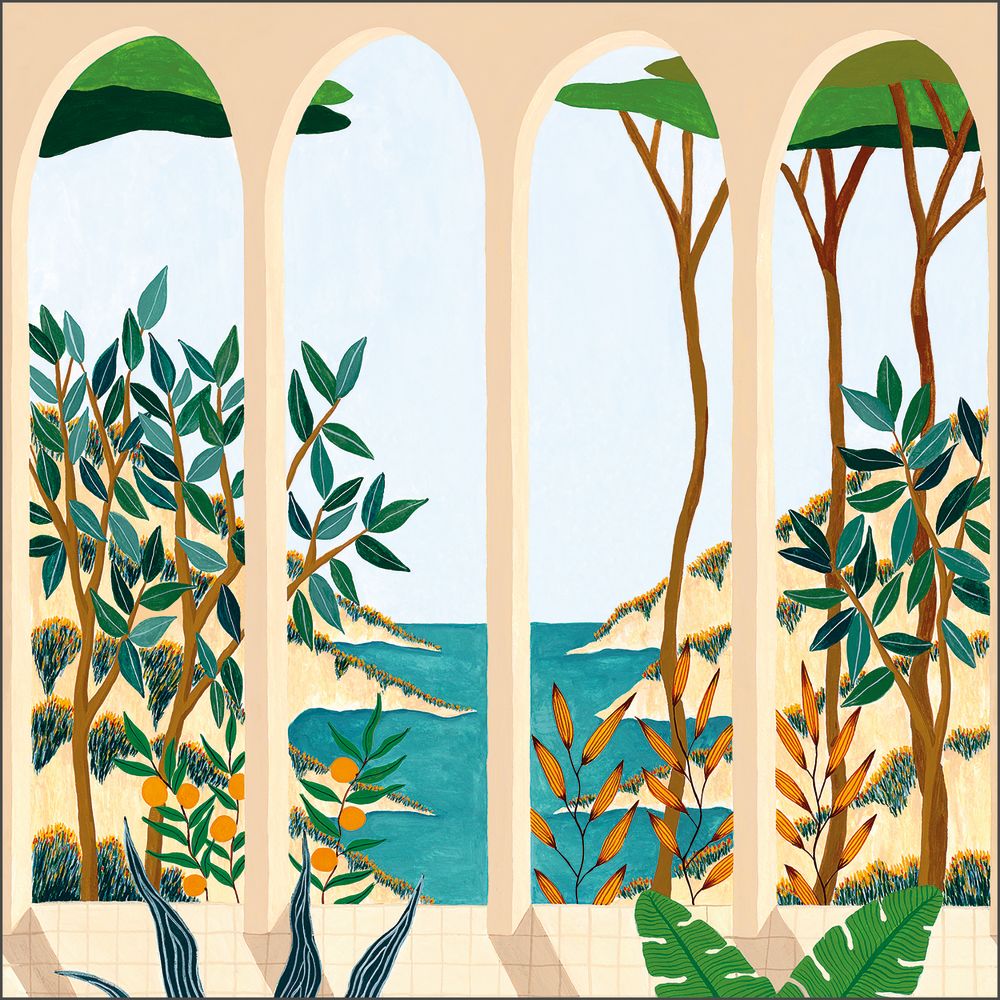 Tapetti Calanques Multicouleurs S 250X250 cm
