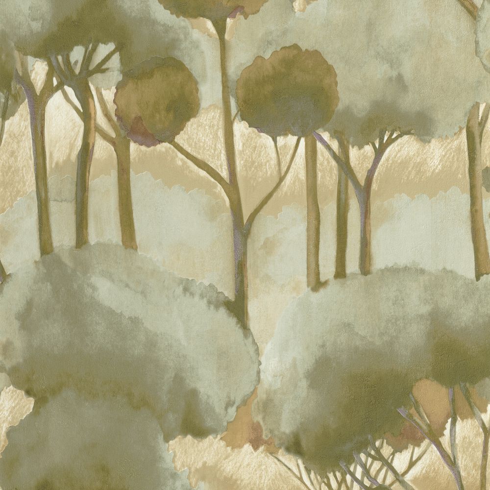 Tapetti Foret Des Landes Vert Argile 0,53x10,05m