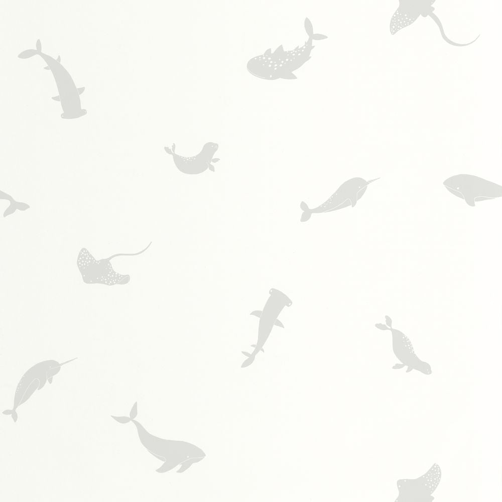 Tapetti Poetic Sea Gris Baleine 0,53x10,05m