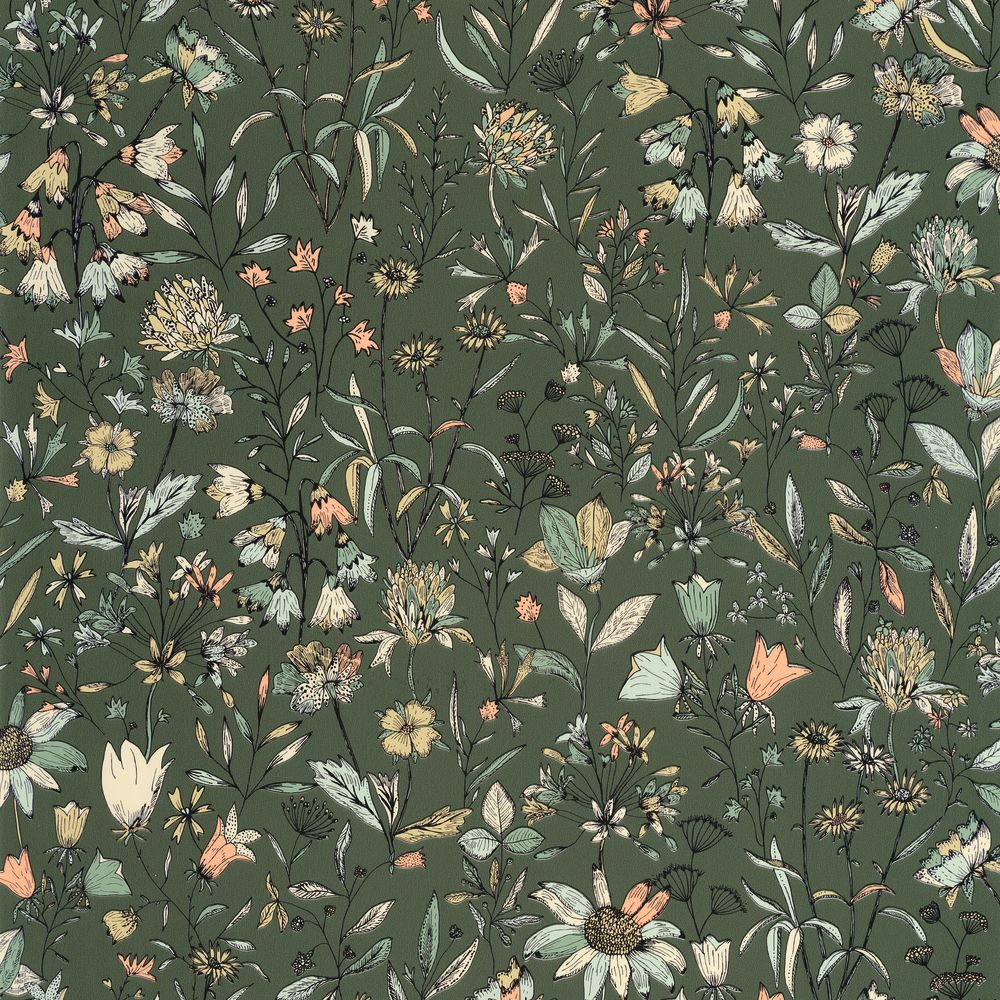 Tapetti Jardin De Giverny Vert Anglais 0,53x10m