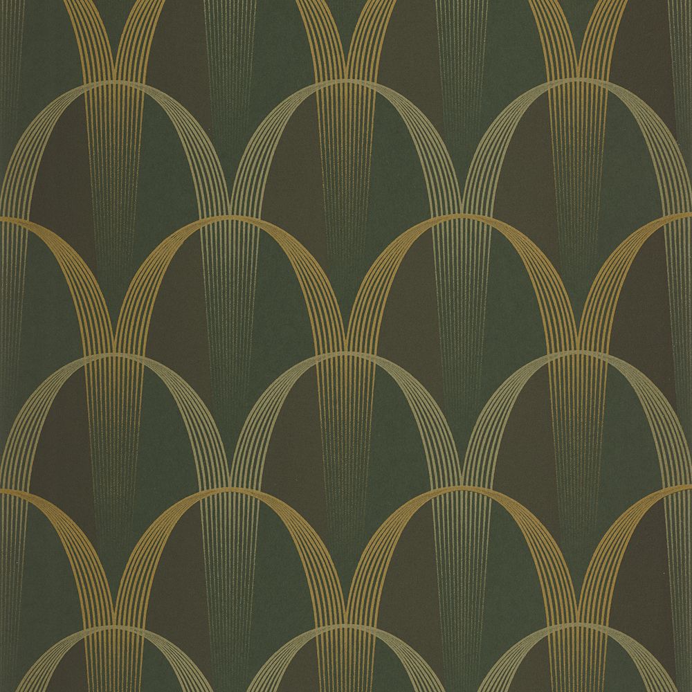 Tapetti Entree Des Artistes Kaki Or 0,53x10,05m