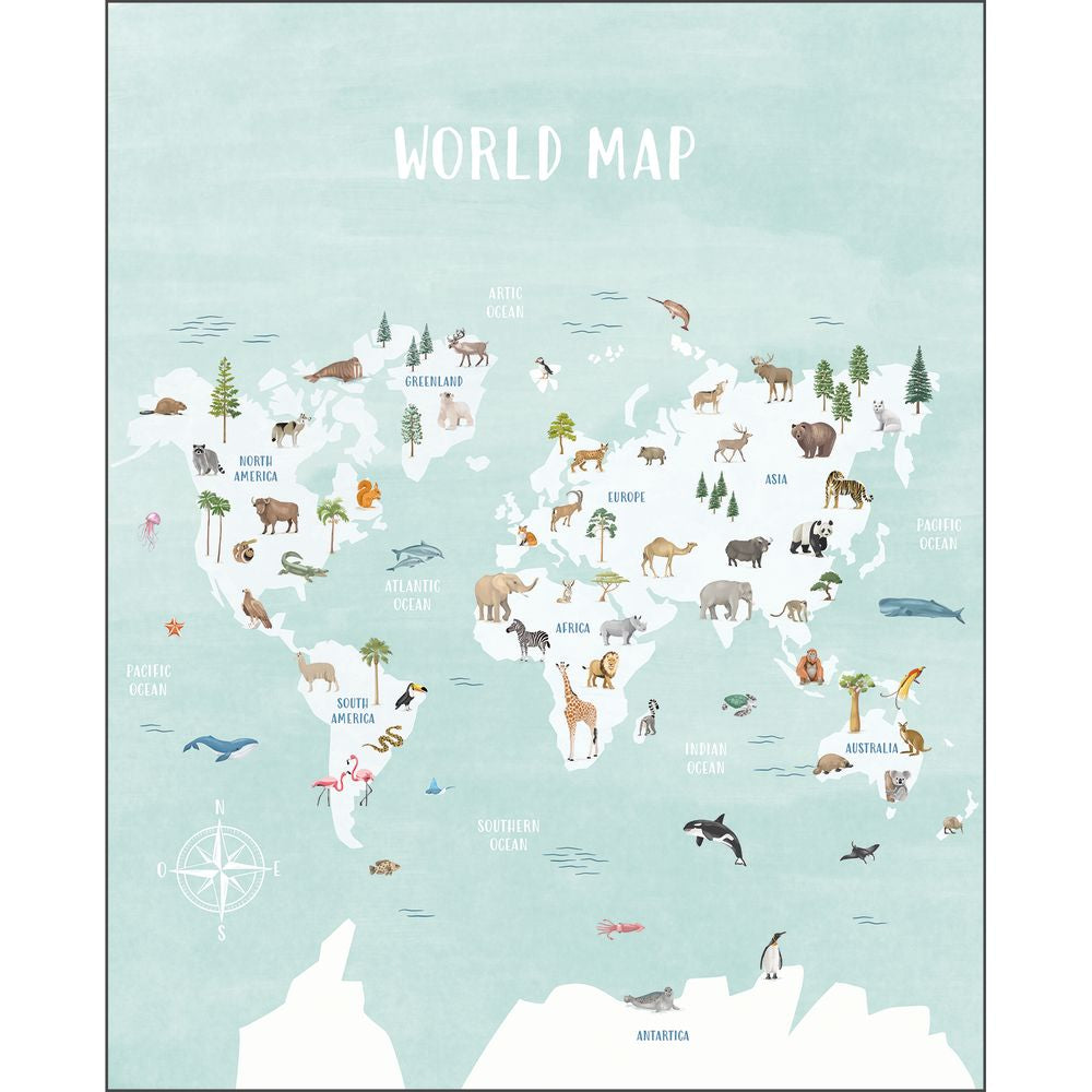 Tapetti Decouvrir Le Monde Multicouleurs L 250X310 cm