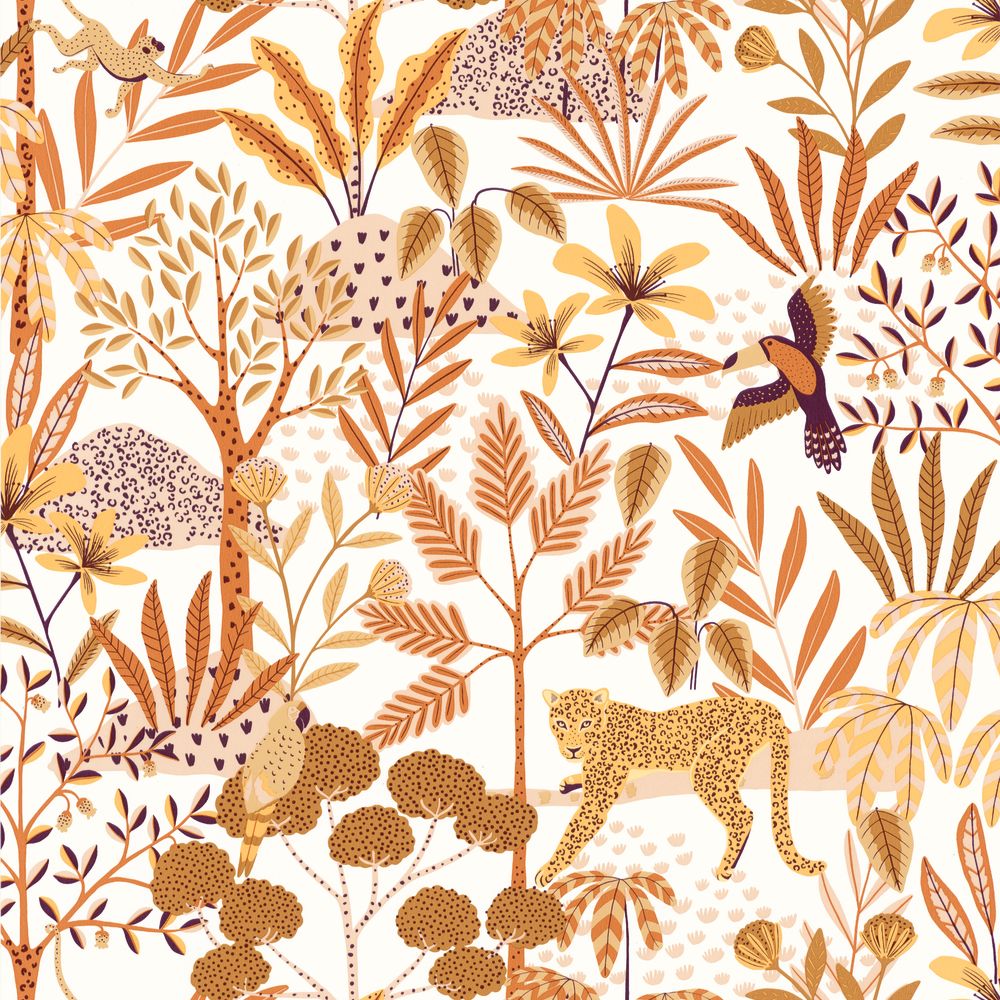 Tapetti Jane Blanc Vieux Rose 0,53x10,05m