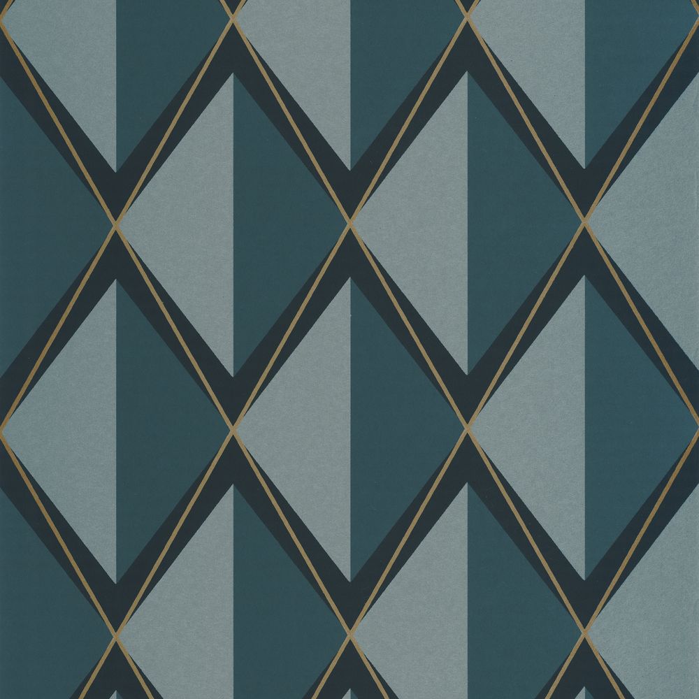 Tapetti Chaplin Bleu Petrole 0,53x10,05m