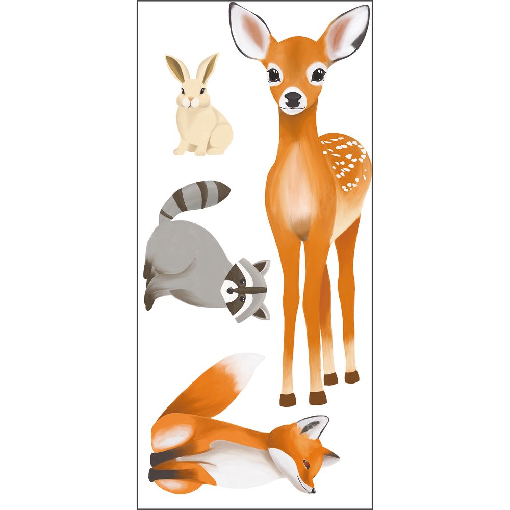 Tapetti Decor Pre Encolle Animaux De La Foret Marron 0,53x1,06m