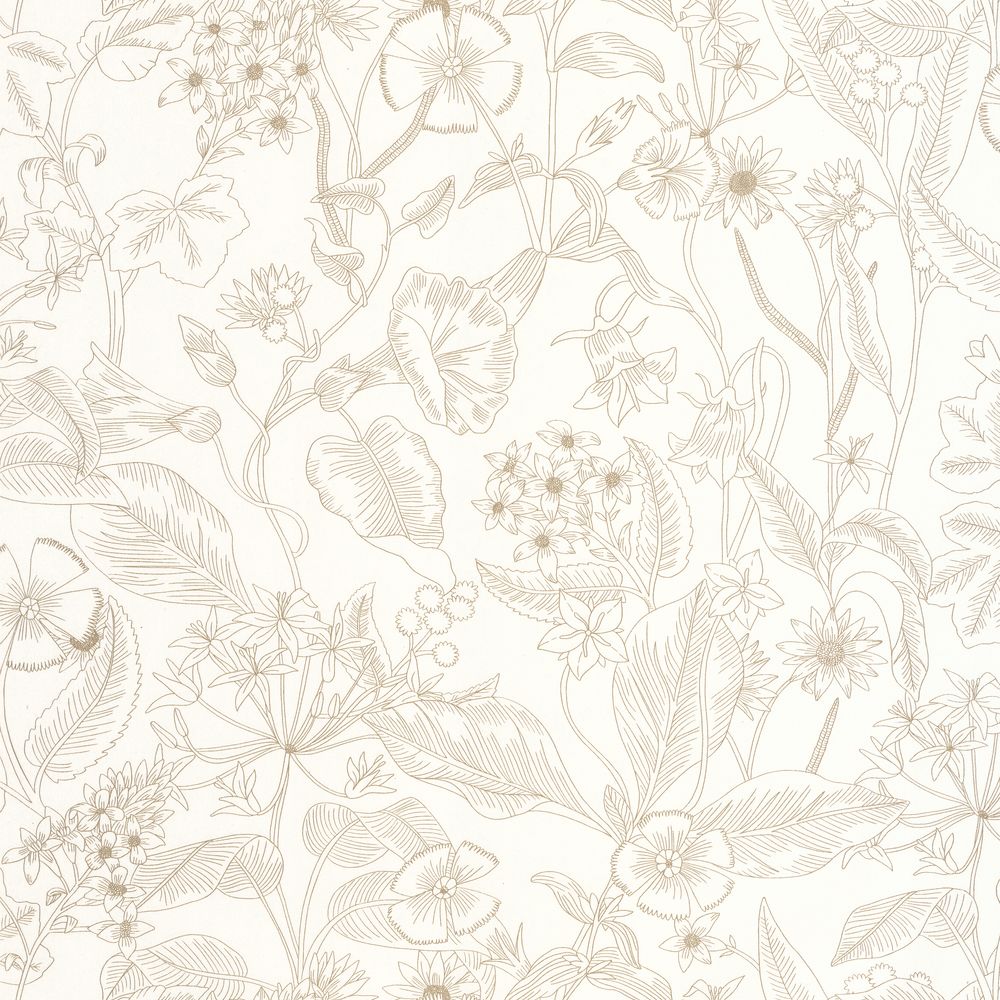 Tapetti Lightness Blanc Or 0,53x10,05m