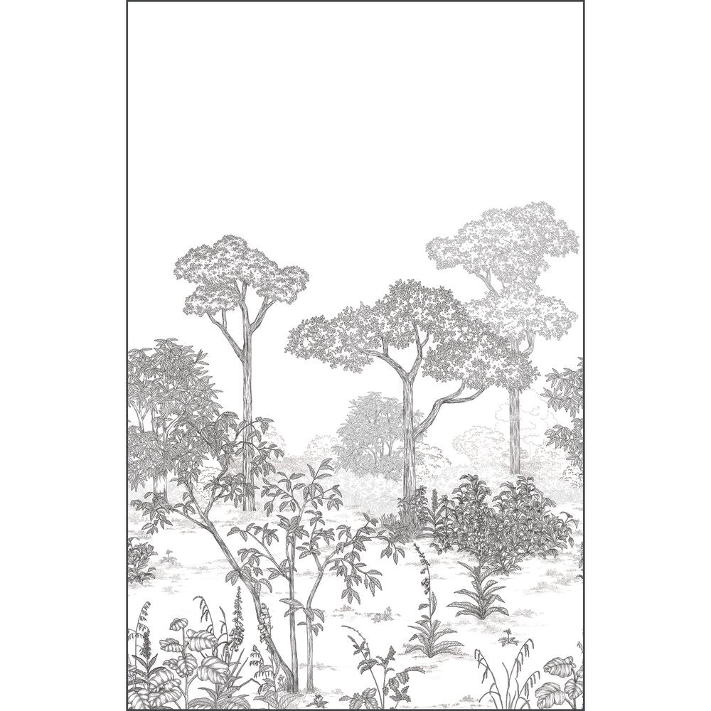 Tapetti Arboretum Noir Blanc 200X310 cm