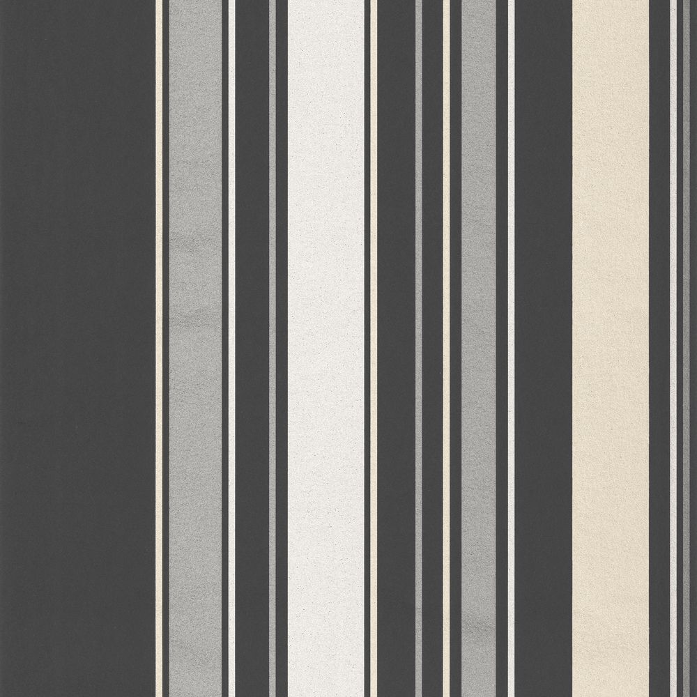 Tapetti Rayures Noir 0,53x10,05m