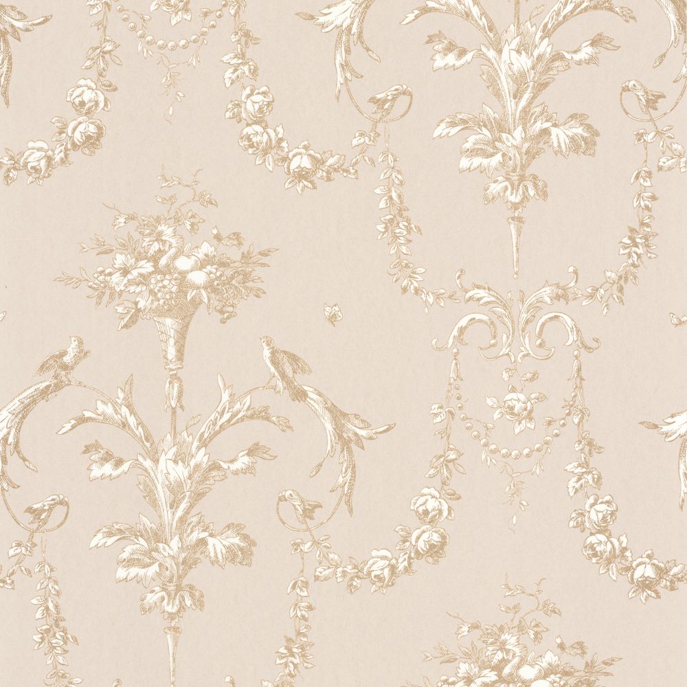Tapetti Corne D'Abondance Beige Ficelle 0,53x10,05m