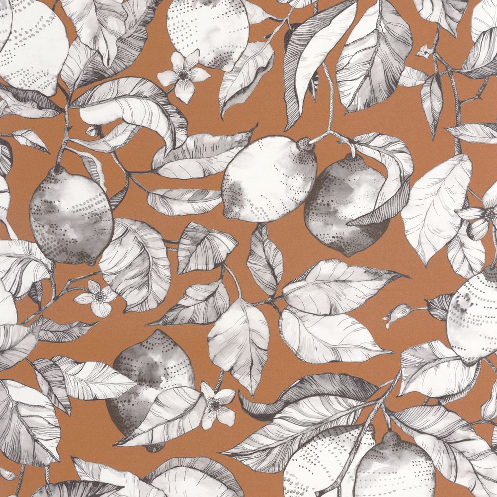 Tapetti Lemon Tree Terre De Sienne 0,53x10,05m
