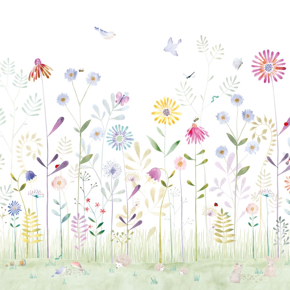 Tapetti The Garden Small World Full_S Bouquet 400X250 cm