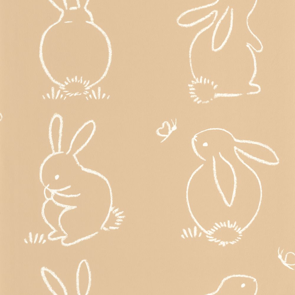 Tapetti Funny Bunny Beige Camel 0,53x10,05m