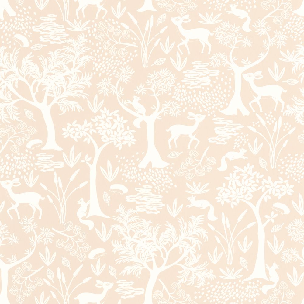 Tapetti Poetic Forest Rose Nude 0,53x10,05m