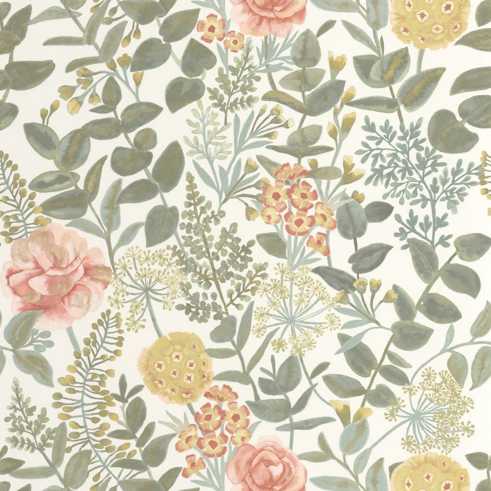 Tapetti Garden Flowers Rose Jaune 0,53x10,05m