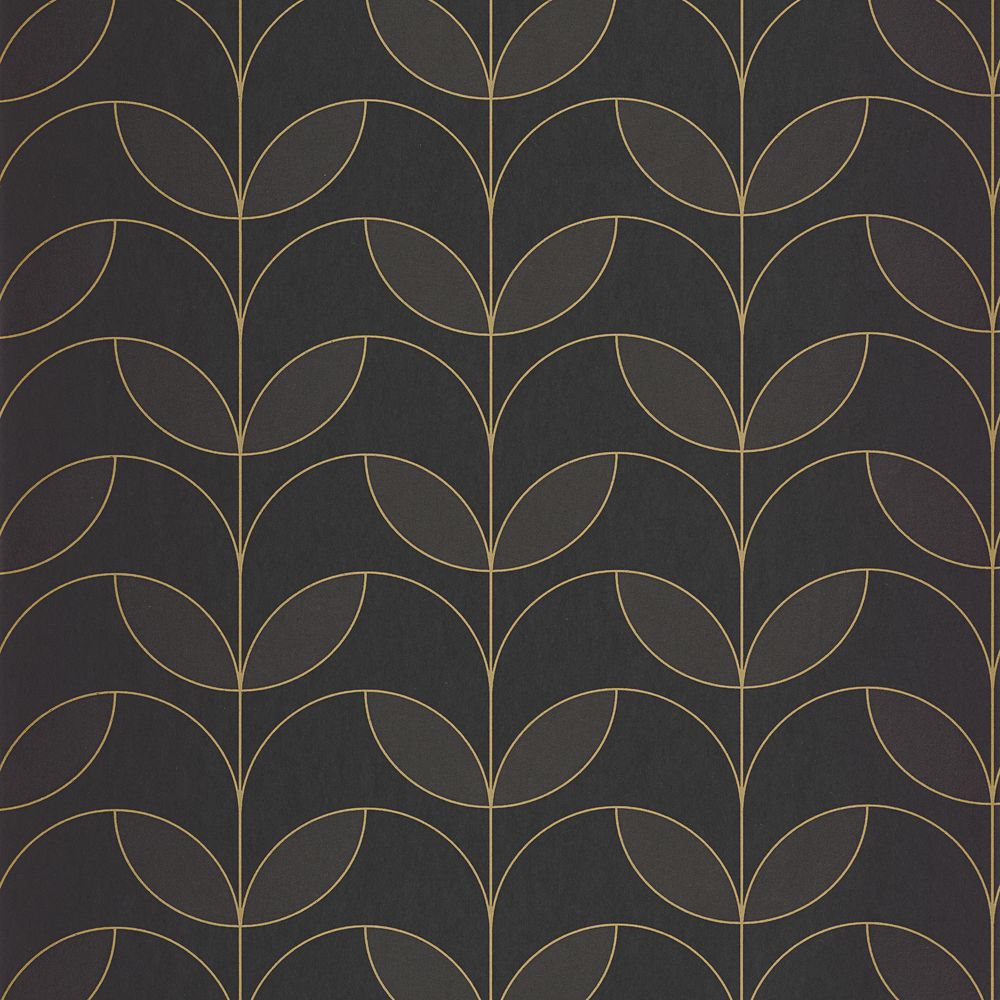Tapetti Mistinguett Noir Fusain 0,53x10,05m