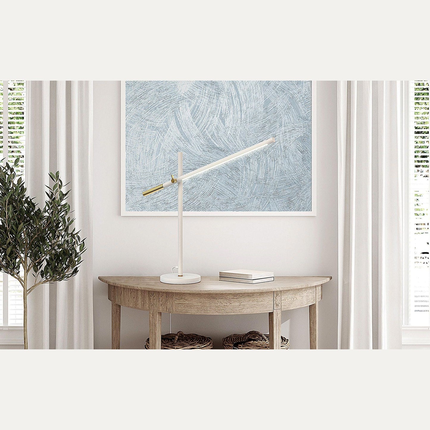 Piano pöytävalaisin valkoinen