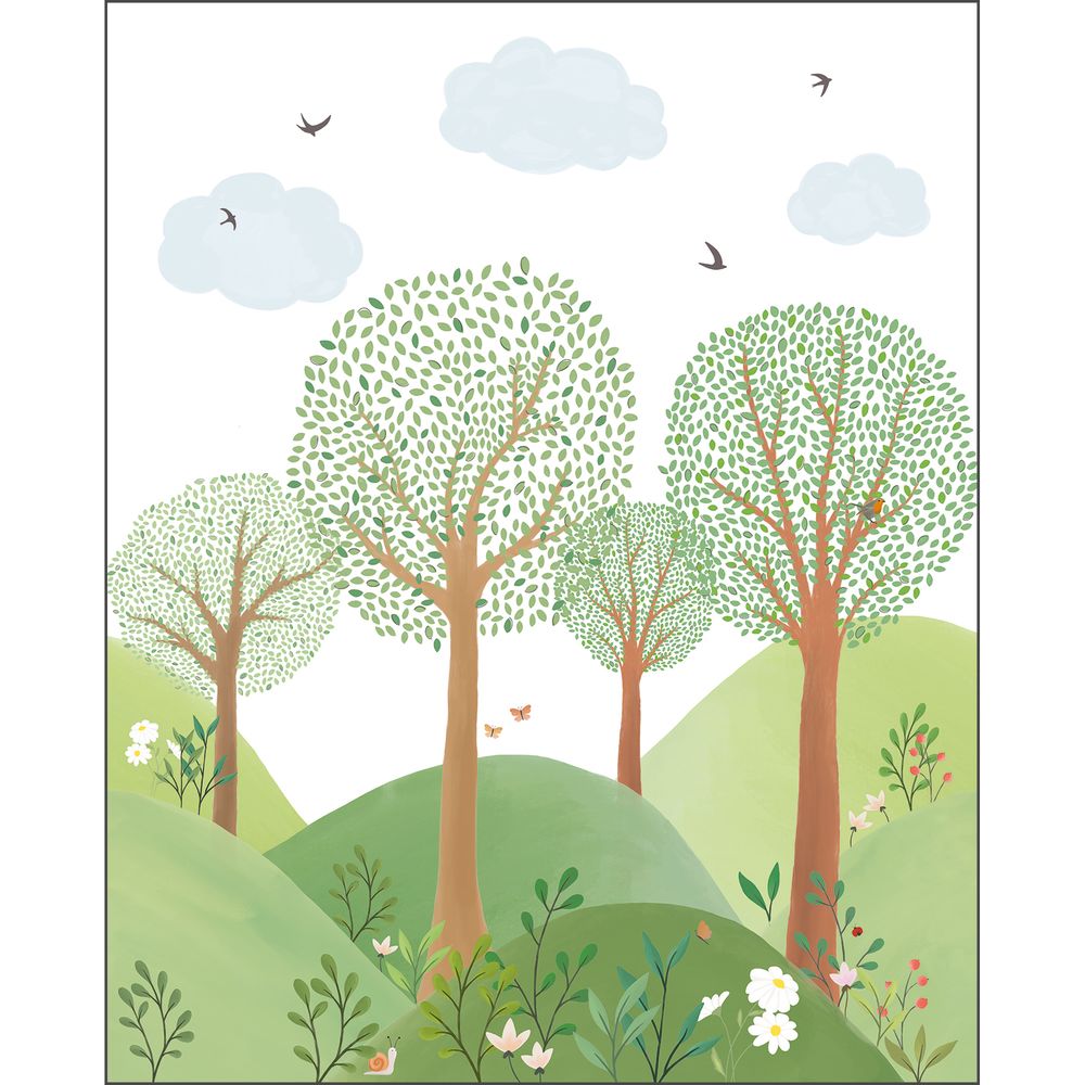 Tapetti Le Monde De La Foret Vert L 250X310 cm
