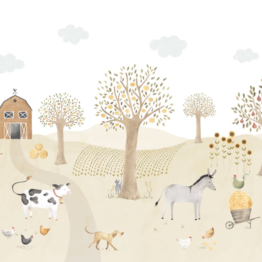 Tapetti The Farm Adventures Full_S Naturel 400X250 cm