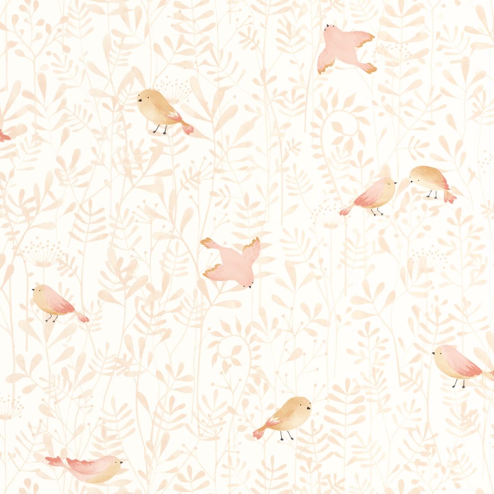Tapetti Flying Bird Rose Nude 0,53x10,05m