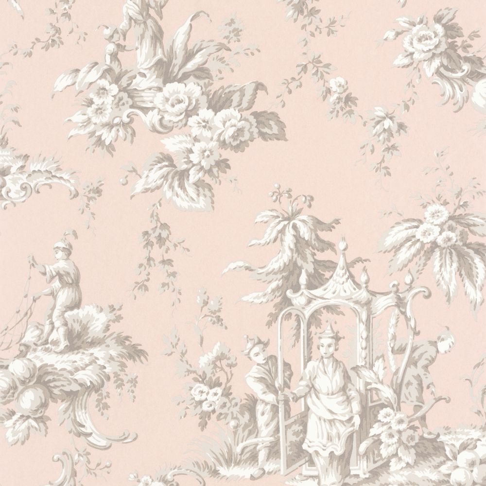 Tapetti Palais De Chine Rose Poudre 0,53x10,05m