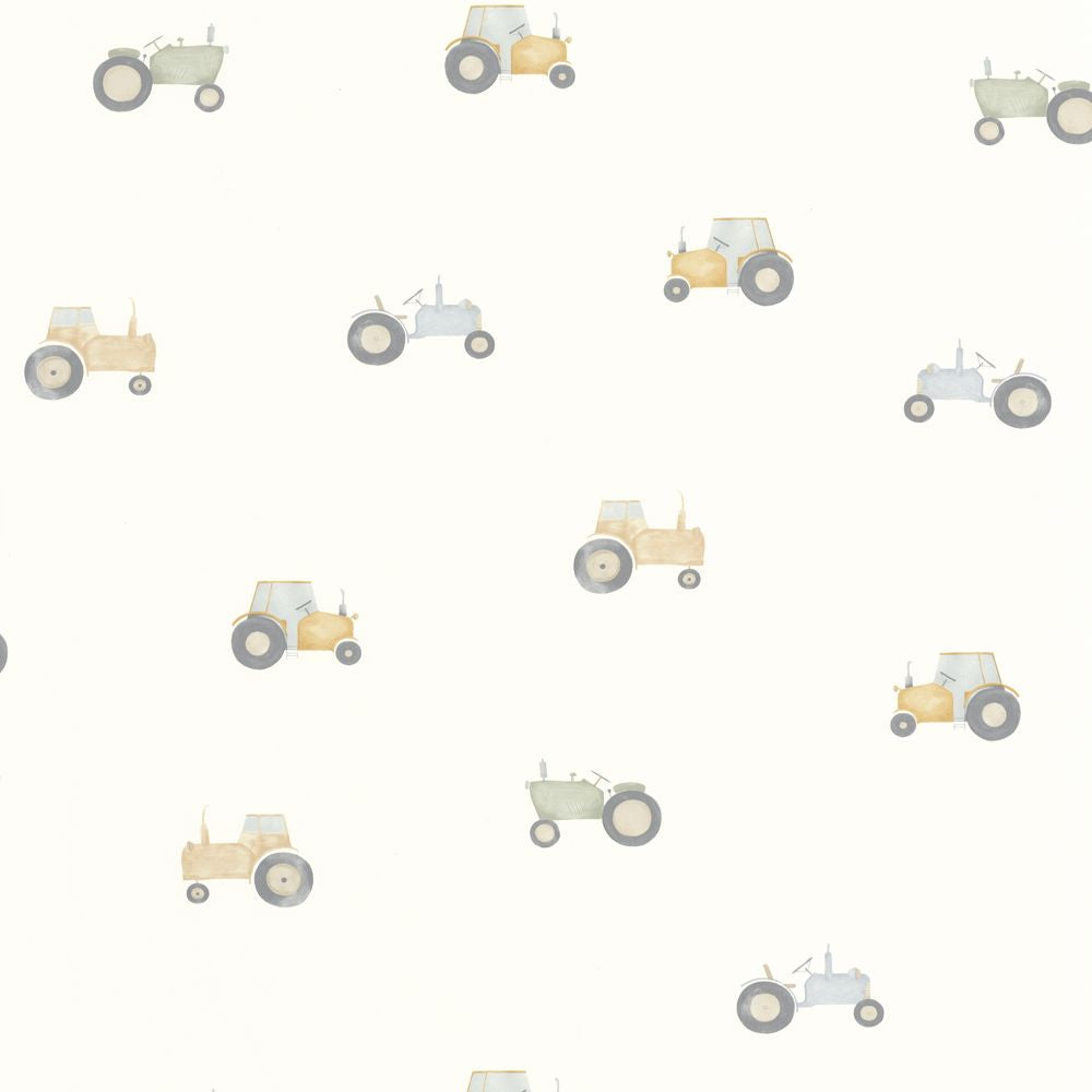 Tapetti Vintage Tractor Naturel 0,53x10,05m
