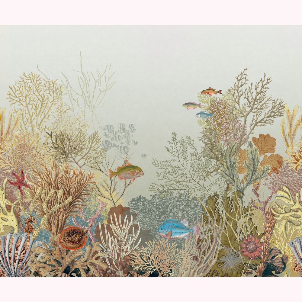 Tapetti Aquarium S Beige Sepia 300X250 cm