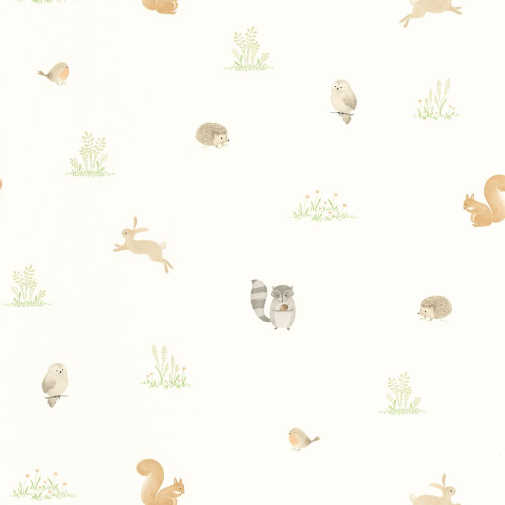 Tapetti Companions Of The Forest Vert Amande 0,53x10,05m