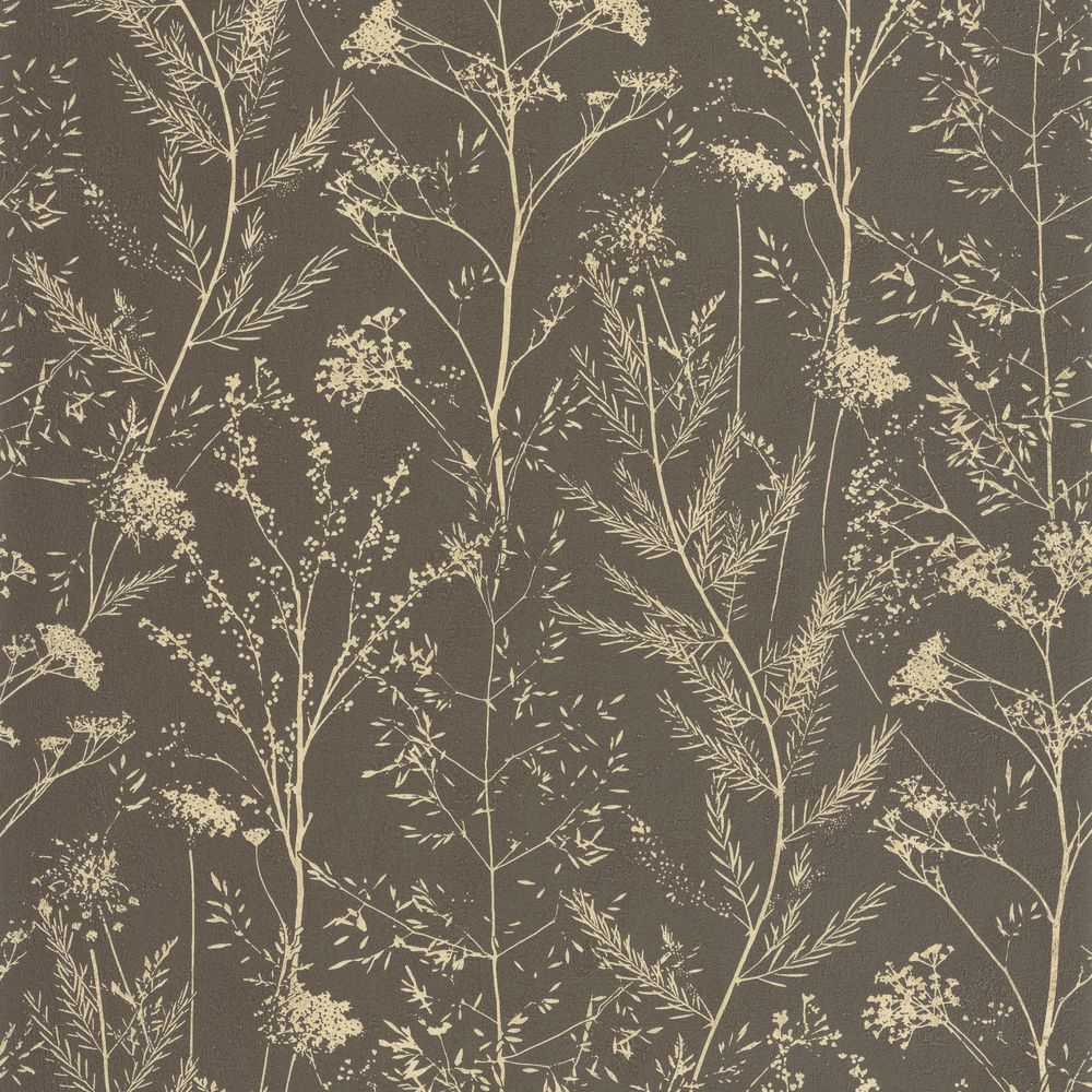 Tapetti Prairie Noir Fusain Ocre 0,53x10,05m