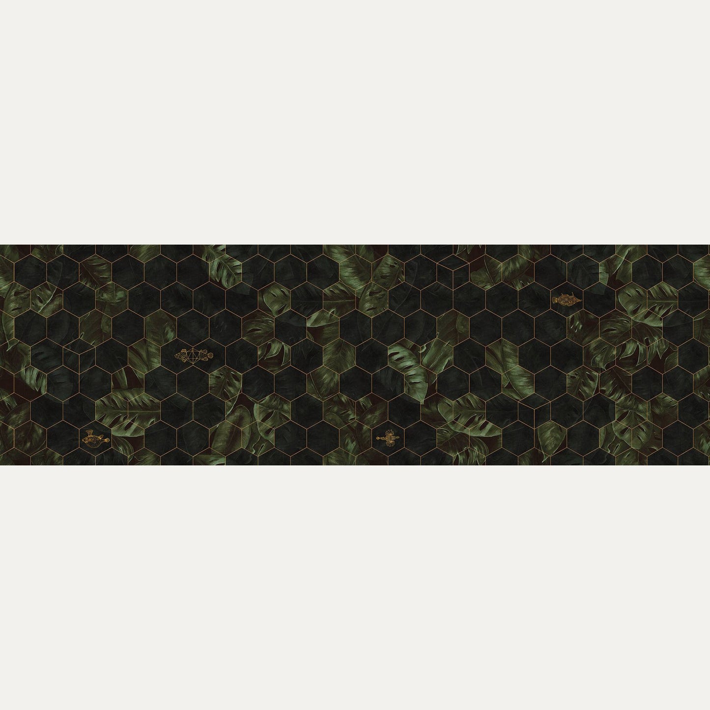 Kuvatapetti Hexagon Leaves