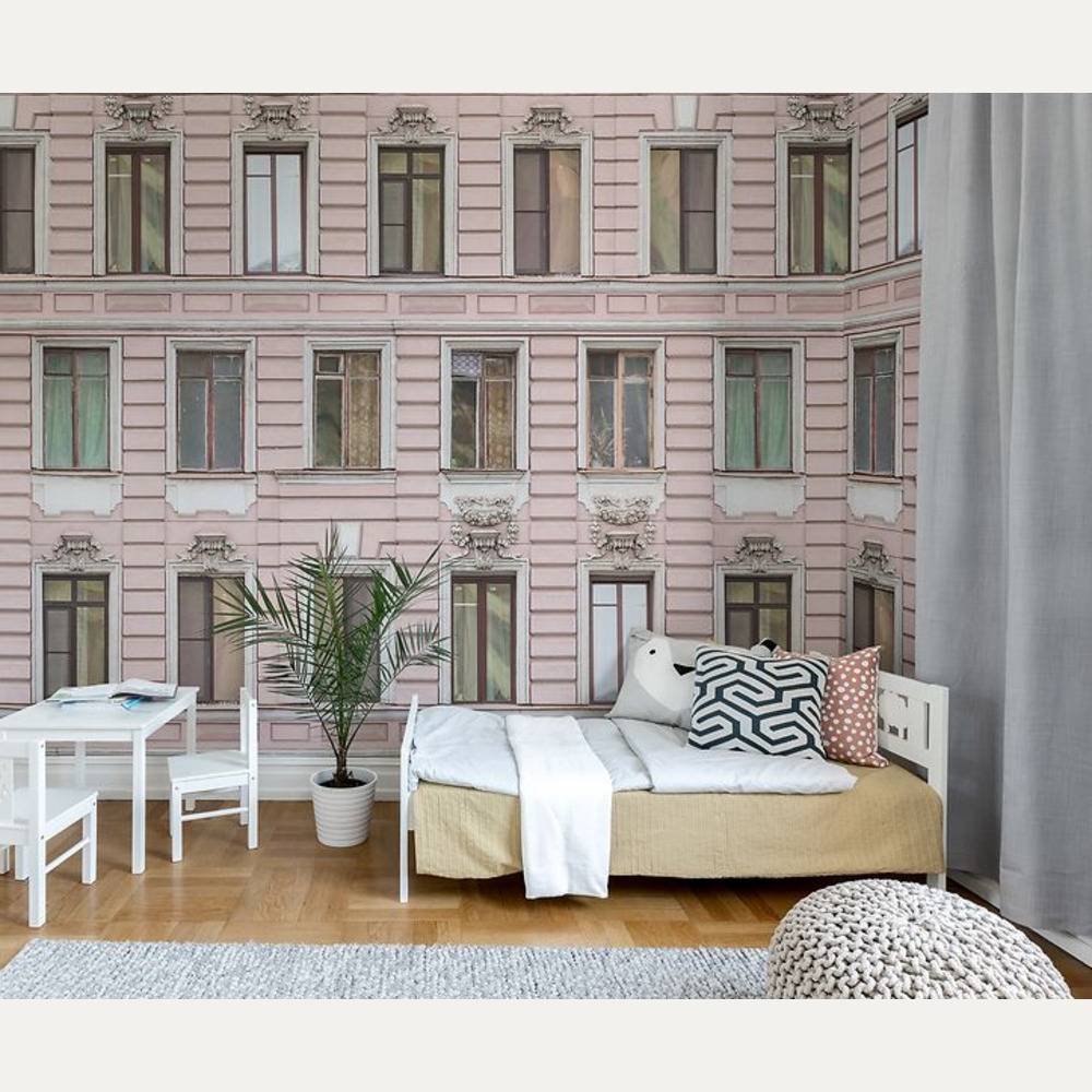Rebel Walls Pink Facade -tapetti